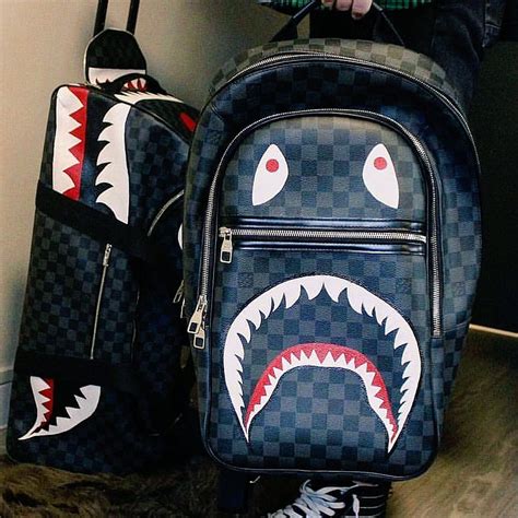 louis vuitton bape backpack sprayground|cheap Louis Vuitton backpack.